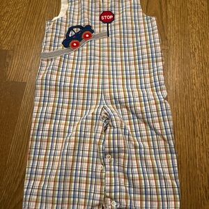 Zuccini Plaid Kids longall Jon Jon with Car Design